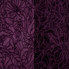 Georgia Blanket | Fig | georgia fabric shown with the cotton jacquard side on the left and chenille jacquard side on the right in fig, a richly saturated purple-garnet.