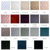 Harlow Swatch | a grid of  quilted cotton velvet, harlow fabric, in current colorways - Fall 2024.