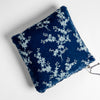 Tahoe Blue | A close-up of a Lynette Throw Pillow in Autumn, a rich blue tone, shown against a white background.