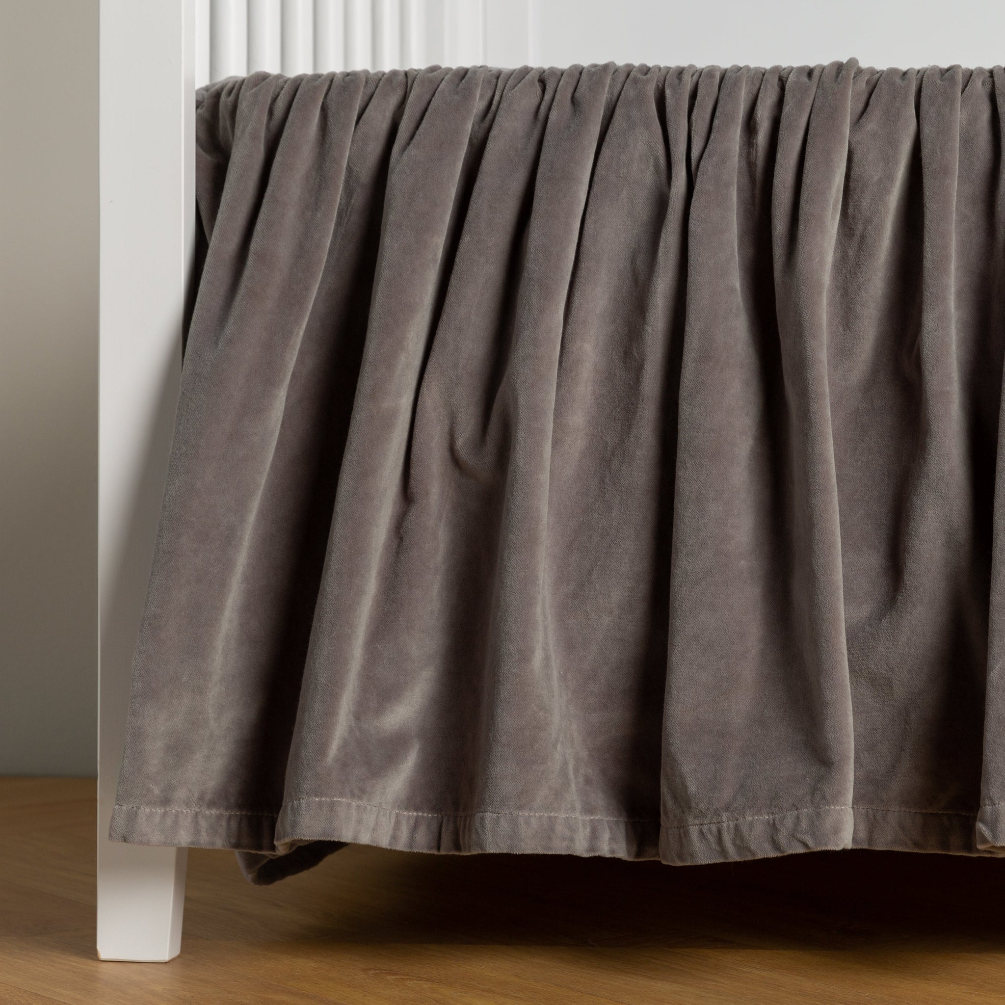 Dark grey crib skirt best sale