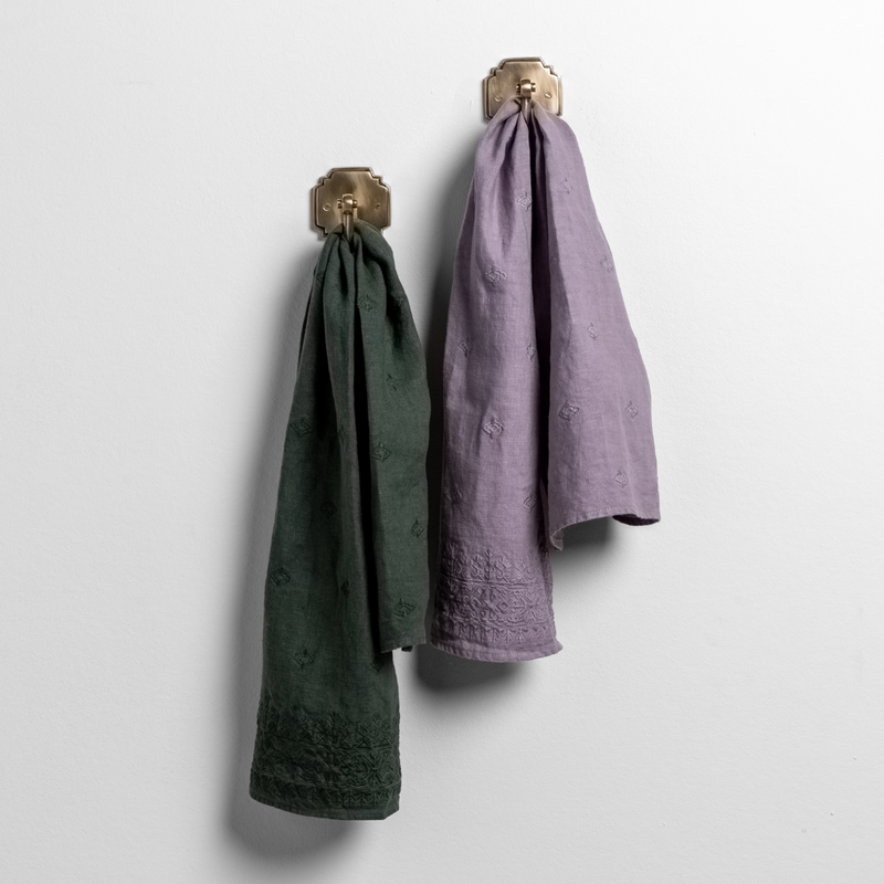 Velvet hand towel rural style hanging hand towel kitchen towel