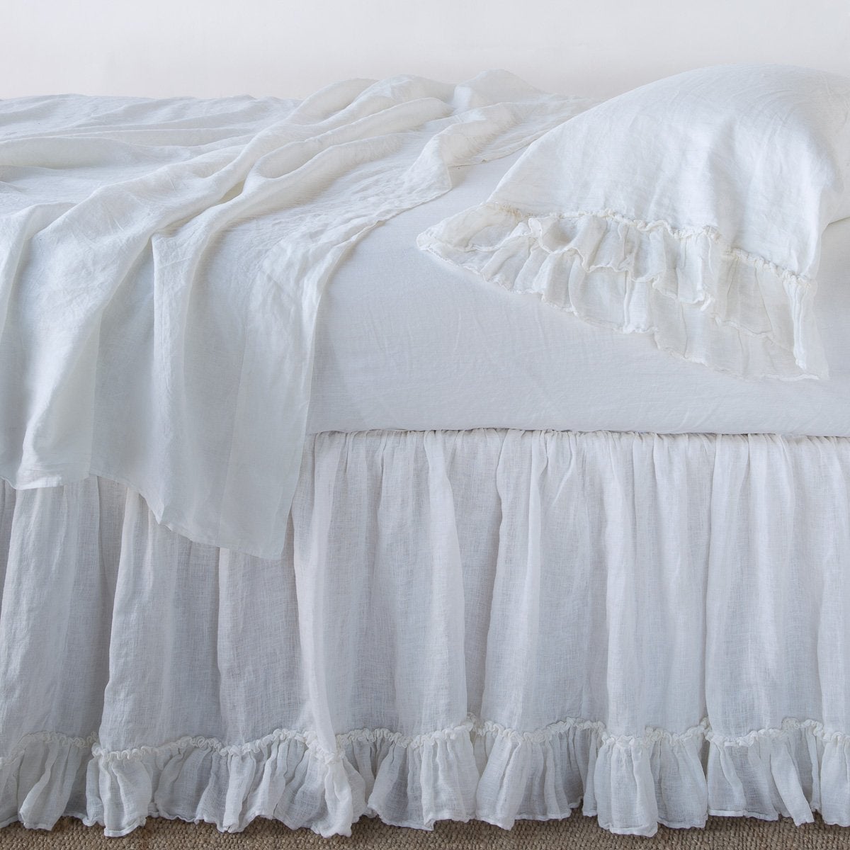 Linen Whisper Bed Skirt – Bella Notte Linens